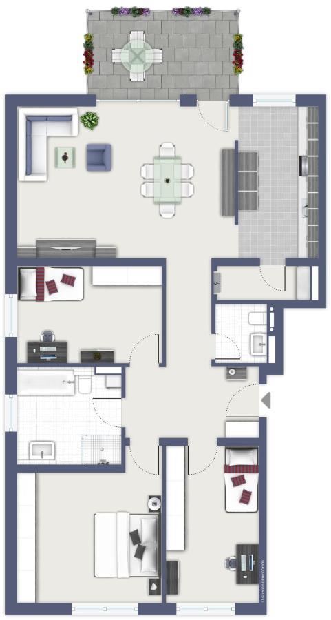 Apartwehr Business&Ferien Apartment Rot Exteriér fotografie